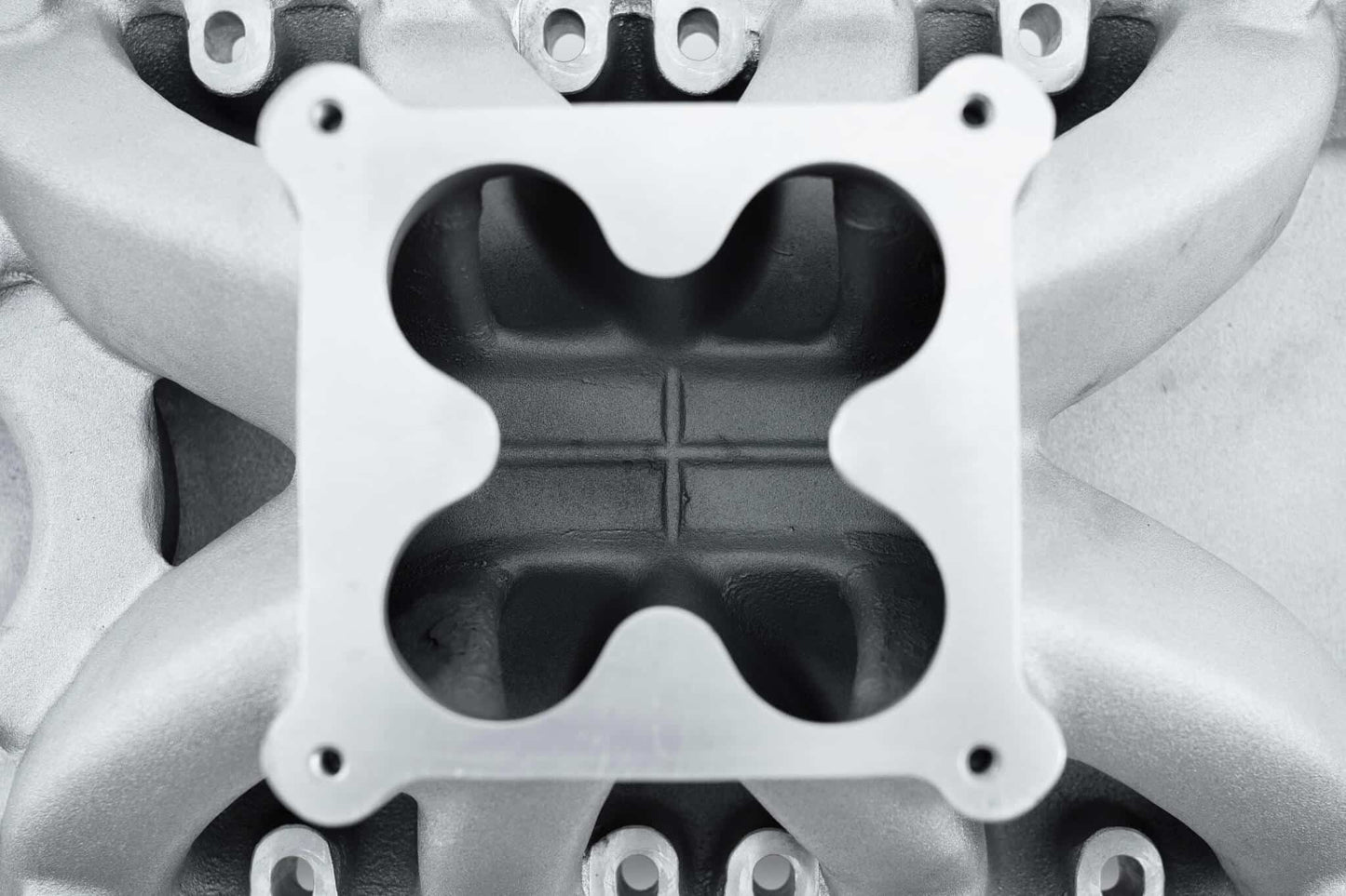 Bill Mitchell Products BMP 063416 - Intake Manifold Ford Small Block 9.500" 4500 Carb Flange