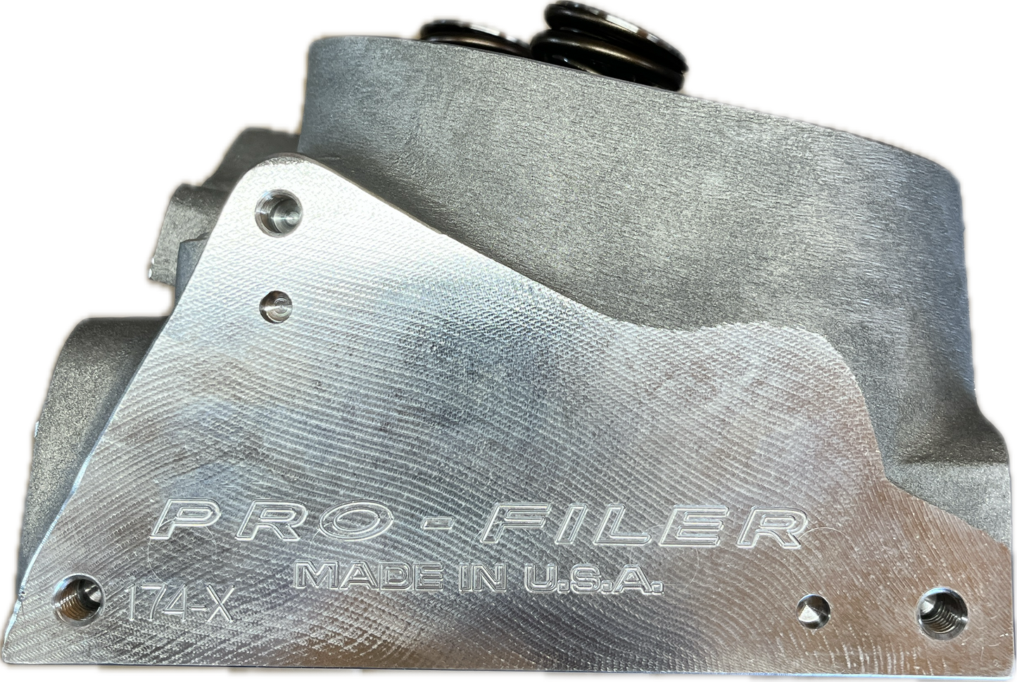 Profiler Sniper X 174XC3504 - Cylinder Head Cast Aluminum Chevy Big Block 355cc 119cc 24 Degree 2.300" x 1.850", CNC Ported, Assembled w/ 1.625" springs for solid roller lifters, Titanium retainers
