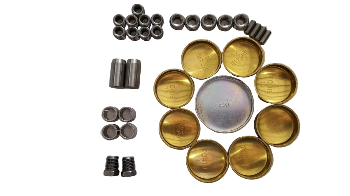 World Products 703890B-2K - Block Plug/Dowel kit Chevy Small Block Cast Iron Motown II
