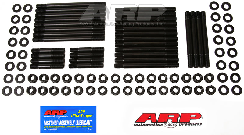 ARP 235-4016 - Cylinder Head 6pt Stud Kit, professional Series, BBC Heads w/ Mark IV, Iron Blocks (4 long exhaust bolts per head)
