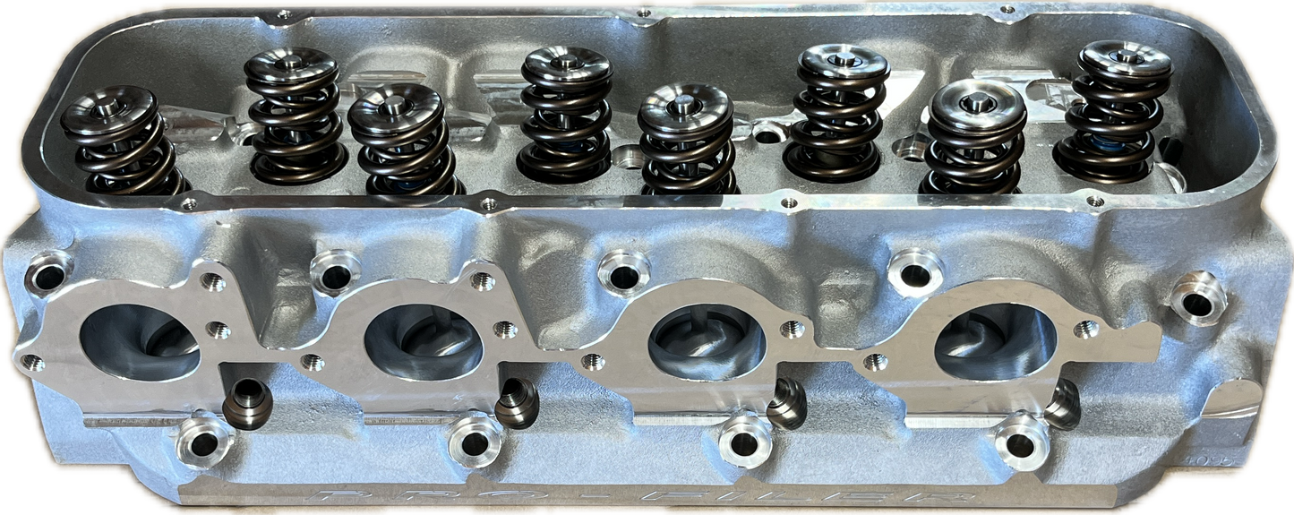 Profiler Sniper X 174XC3504 - Cylinder Head Cast Aluminum Chevy Big Block 355cc 119cc 24 Degree 2.300" x 1.850",  CNC Ported, Assembled w/ 1.625" springs for solid roller lifters, Titanium retainers