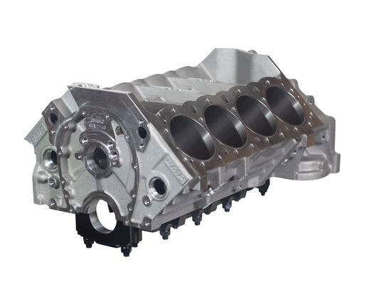 Bill Mitchell Products BMP 084520 - Aluminum Engine Block Chevy Small Block 350 Mains, 4.115 Bore, Billet Caps