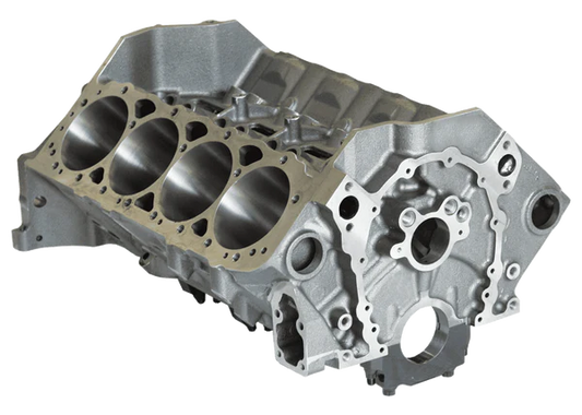 Dart 31181211 - Cast Iron Little M Engine Block Chevy Small Block 350 Mains, 4.125 Bore, Billet Caps