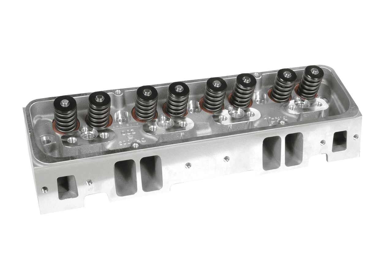 Dart 11711143P Cylinder Heads Aluminum Small Block Chevy Pro1 230cc 64cc 2.080" x 1.600" Straight Plug, Assembly w/ 1.550" Dual Springs for Roller Lifters
