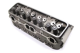 World Products 014150 - Cylinder Heads Cast Iron Chevy Small Block MOTOWN 220cc 64cc 23Degree 2.080" x 1.600" Angle Plug, Bare Castings