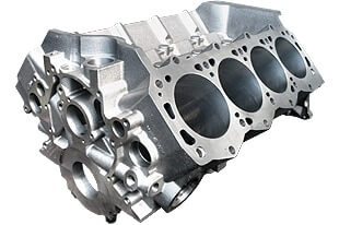 World Products 087072 - Cast Iron Engine Block Ford Small Block 351 Mains, 9.500 Deck, 3.995 Bore, Nodular Caps