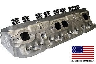 World Products 043610 - Cylinder Heads Cast Iron Chevy Small Block S/R 170cc 67cc 23Degree 1.940" x 1.500" Straight Plug. Bare Casting