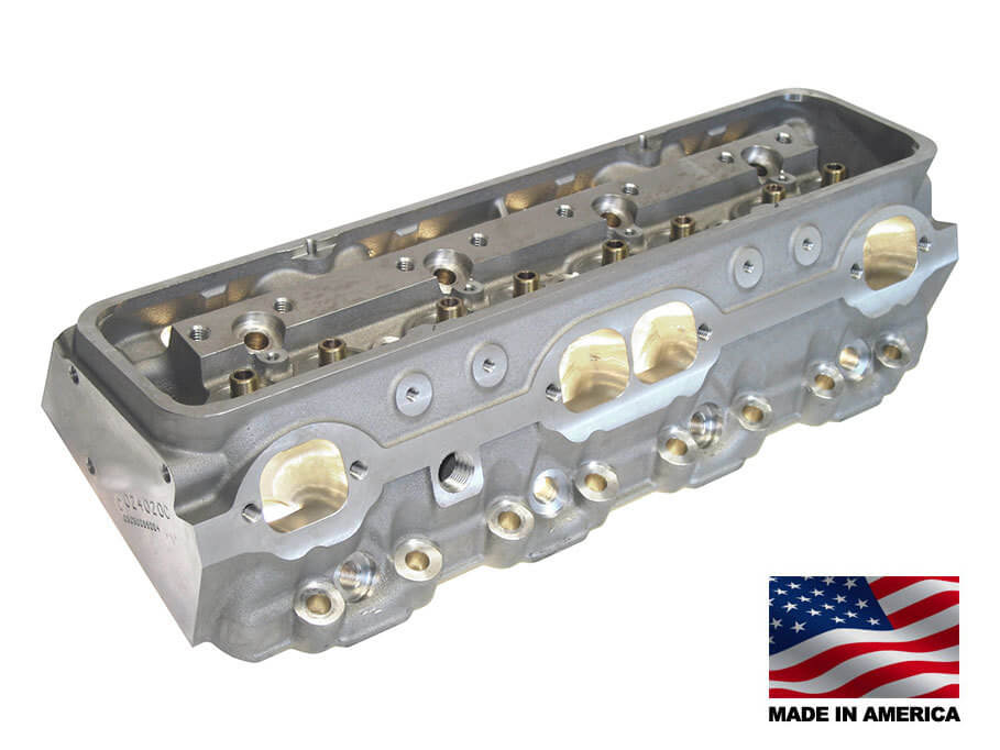 Bill Mitchell Products BMP 024020C - Cylinder Heads Aluminum Chevy Small Block 255cc 64cc 23Degree 2.080" x 1.600" CNC PORTED