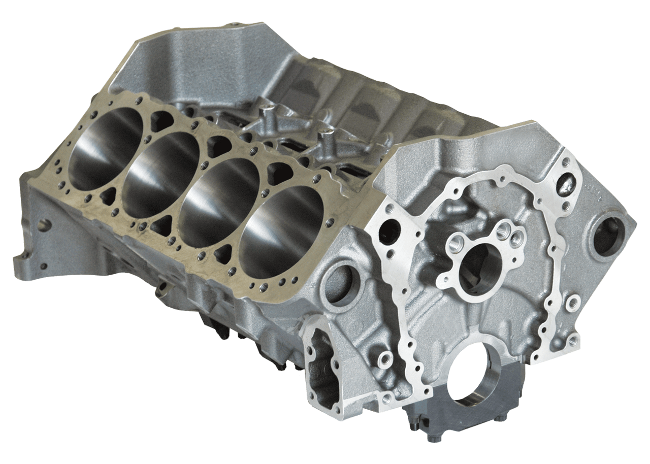 Dart 31161112 Cast Iron SHP PRO High Performance Engine Block Chevy Small Block 350 Mains, 4.000 Bore, Steel Caps