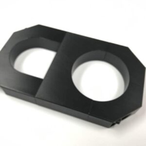 BMP - 2.000" Billet Aluminum Black Bottle Clamp with 1.625" Roll Bar Clamp