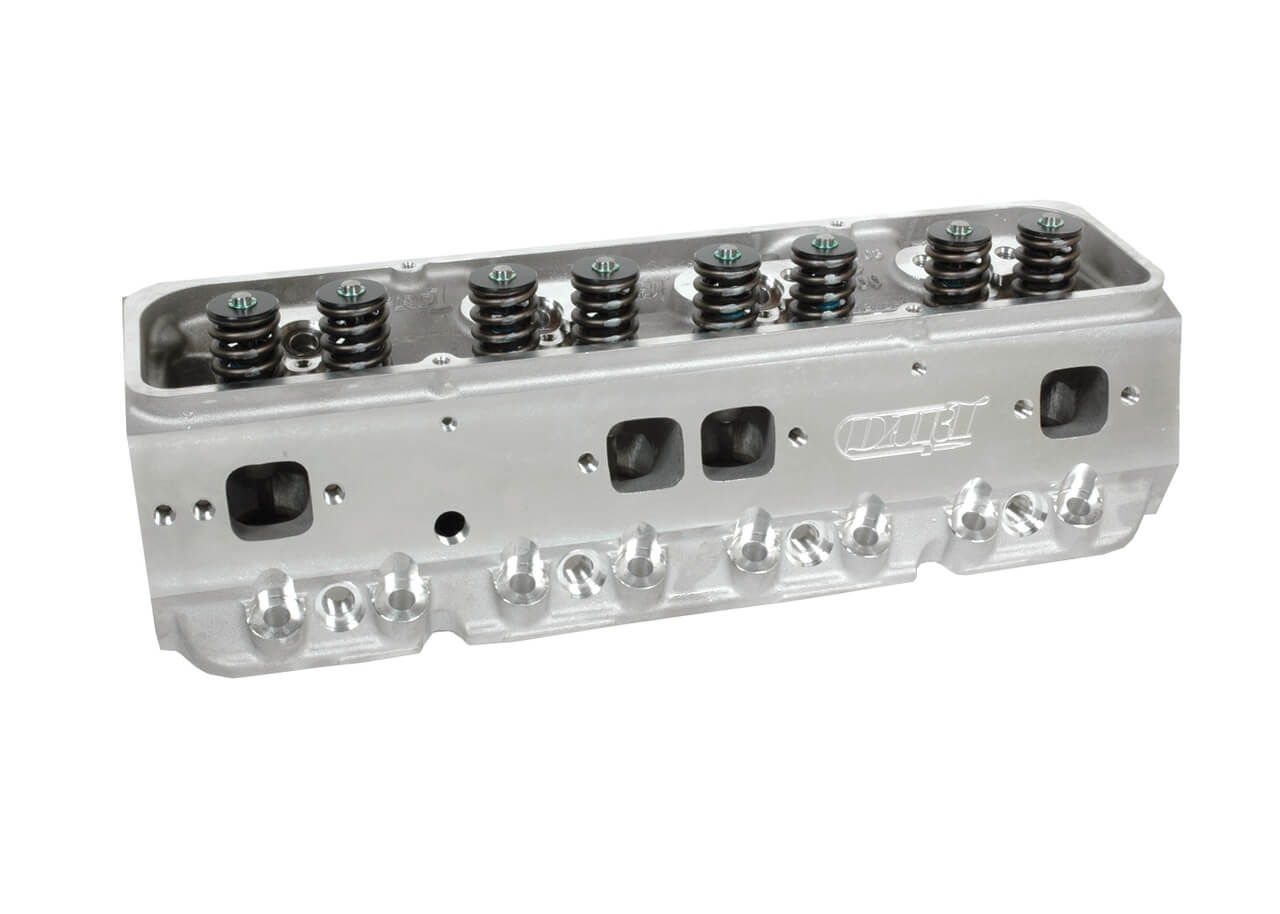 Dart 11311113PF Cylinder Heads Aluminum Small Block Chevy Pro1 200cc 49cc 2.020" x 1.600" Angled Plug, Assembly w/ 1.550" Dual Springs for Roller Lifters