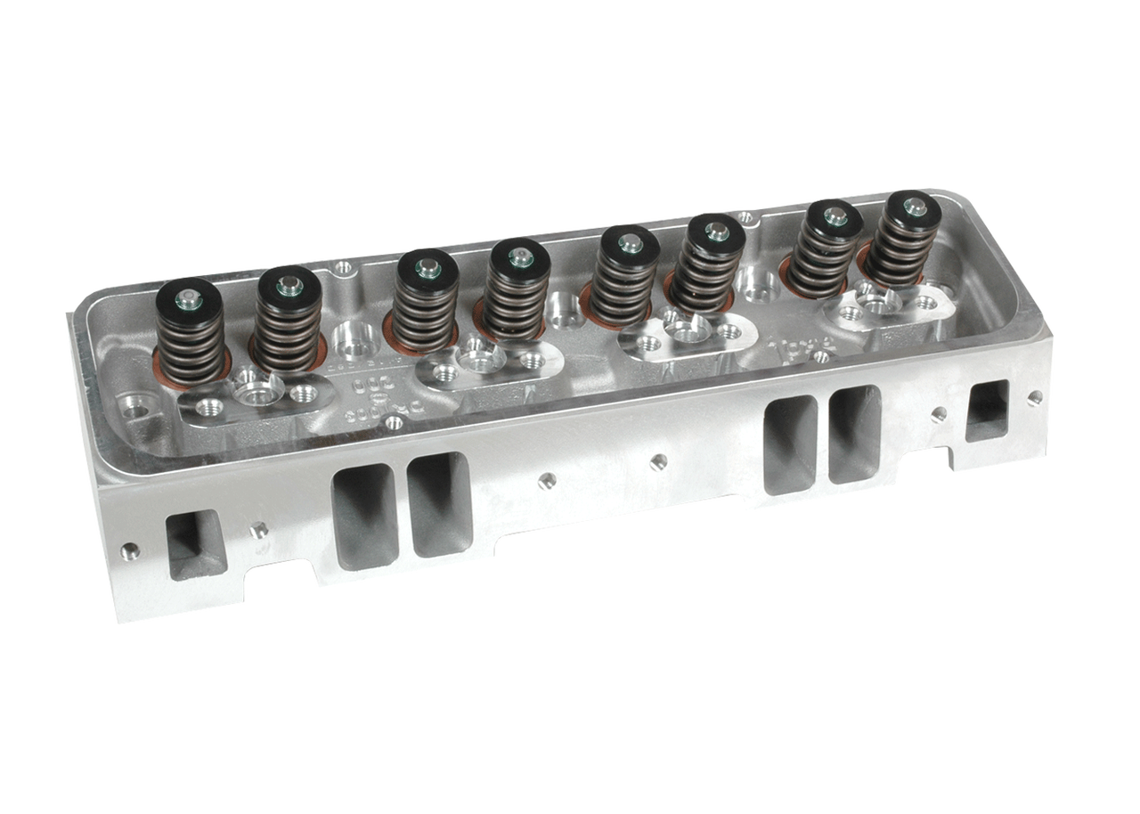 Dart 11511123P Cylinder Heads Aluminum Small Block Chevy Pro1 215cc 64cc 2.050" x 1.600" Angled Plug, Assembly w/ 1.550" Dual Springs for Roller Lifters