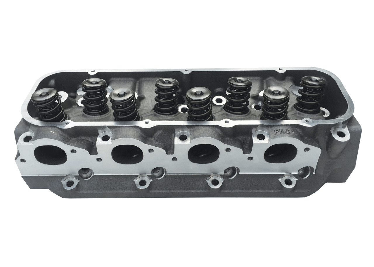Dart 19000112 Cylinder Heads Aluminum Big Block Chevy Pro1 275cc 2.250" x 1.880" Oval Port, Assembly w/ 1.550" Dual Springs for Solid Roller Lifters﻿