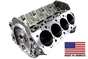 World Products 095110-55 - Cast Iron Merlin IV Engine Block Chevy Big Block 10.200 Deck, 4.495 Bore, 55mm Cam, .904" Lifters, Billet Caps