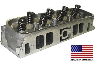 World Products 030620-3 - Cylinder Heads Cast Iron Chevy Big Block MERLIN 320cc Rectangle Port 320cc 119cc 26Degree 2.300" x 1.880", Assembly w/ 1.550" springs for solid roller lifters