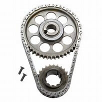 ROLLMASTER CS3060 - Timing Chain Ford Small Block 302/351 HO/EFI Gold Series with Shim & nitrided sprockets, 9 keyway crank sprocket