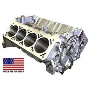 World Products 084081 - Cast Iron Motown/LS Engine Block Chevy Small Block 350 Mains, 4.120 Bore, Nodular Caps