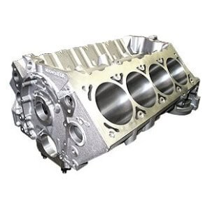 World Products 084181-904 - Cast Iron Motown/LS Engine Block Chevy Small Block 350 Mains, 4.120 Bore, Billet Caps