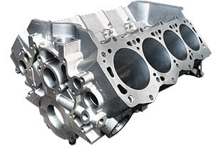 World Products 087182 - Cast Iron Engine Block Ford Small Block 351 Mains, 9.500 Deck, 4.120 Bore, Billet Caps
