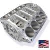 Bill Mitchell Products BMP 085575 - Aluminum Engine Block Chevy 409 W Block 9.600 Deck, 4.250 Bore, Billet Caps