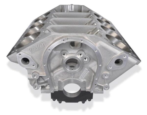 Bill Mitchell Products BMP 085575 - Aluminum Engine Block Chevy 409 W Block 9.600 Deck, 4.250 Bore, Billet Caps