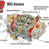 AED Performance - 850 HO Series Aluminum Carburetor, Gas, Std Booster, Billet Red Metering Blocks AL850HO-RD