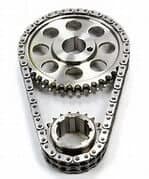 ROLLMASTER CS3010 - Timing Chain Ford Small Block 302/351 PRE/EFI Red Series with shim & non-nitrided sprockets, 9 keyway crank sprocket