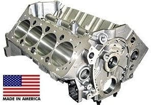 World Products 084130 - Cast Iron Motown Engine Block Chevy Small Block 400 Mains, 4.120 Bore, Billet Caps